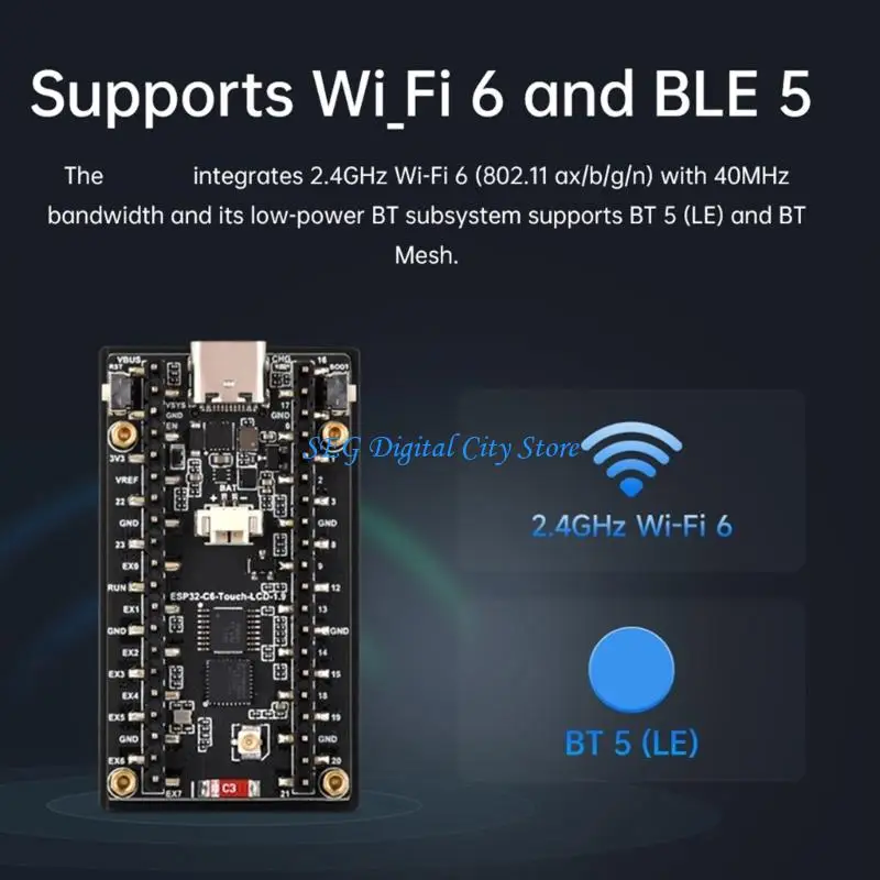 

U75B 1.9inch Display Development Board 170x320 160MHz WiFi Bluetooth-compatible Programmable Microcontroller