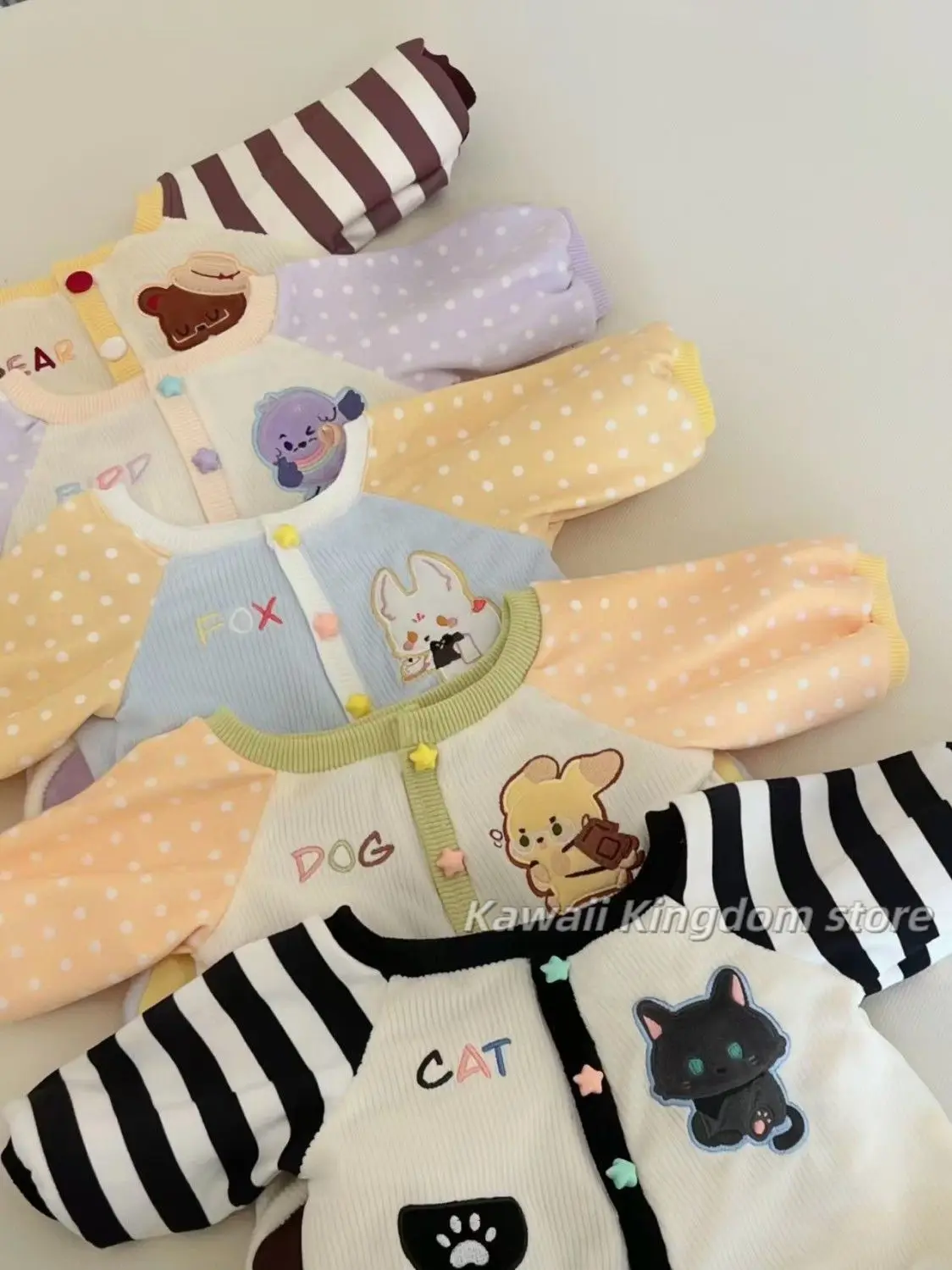 الضوء والليل شياو يي تشي سي لي لو تشن 40 سنتيمتر ملابس دمى الكرتون سترة القطن محشوة الدمى جميل الزي تغيير خلع الملابس