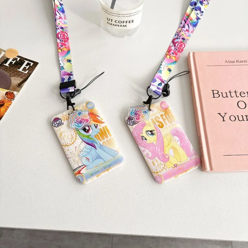 

Держатель для удостоверений личности My Magical Little Ponys, обложка для паспорта с единорогом, шнурок для карт, защитный чехол для проездных, банковских и школьных карт, аксессуар для офиса и путешествий
