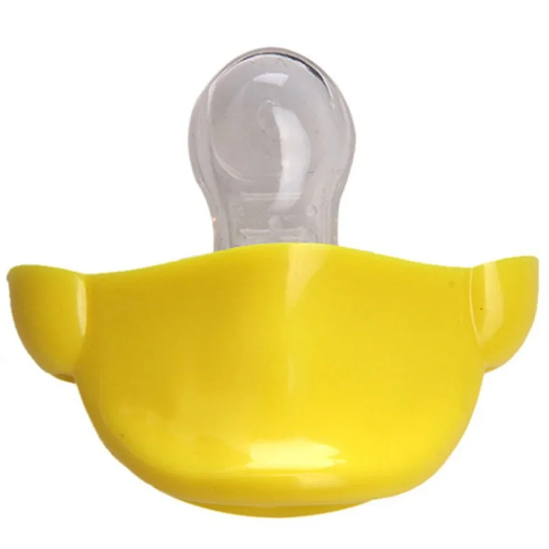 Funny Soft Soothing Baby Pacifier Portable Newborn Boys Girls Sleep Bite Nipple Nursing Teether Infant Supplies Duck Shaped