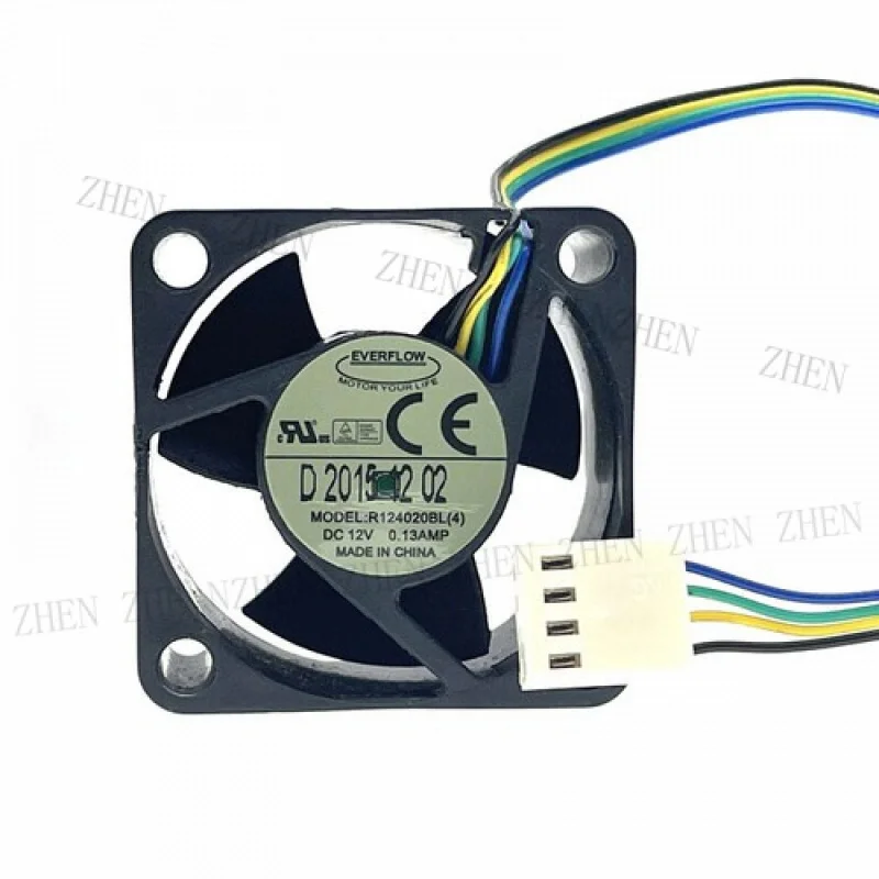 Y Y R124020BL(4) 40mm 12V PWM Cpu 1U 2U Cooling Fan 40X40X20mm 4cm Dual Ball Bearing