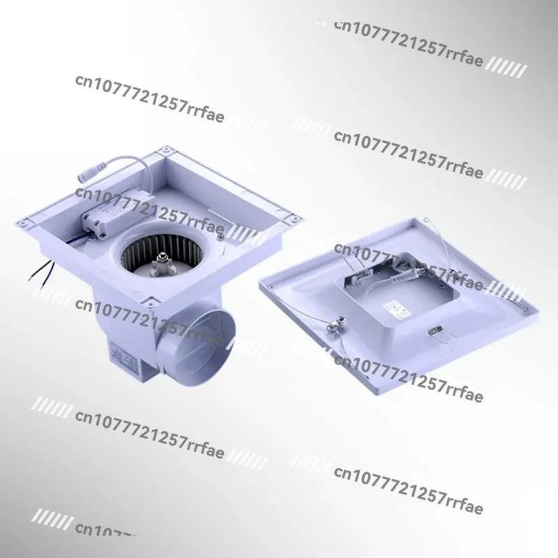 Ceiling Pipe Type Ventilator 8 Inch LED Lighting Energy-saving Ceiling Exhaust Fan