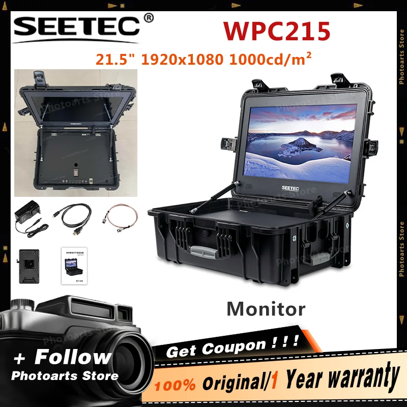 Портативный видеомонитор SEETEC WPC215, 21,5 дюйма, 1920 нит, для Youtube