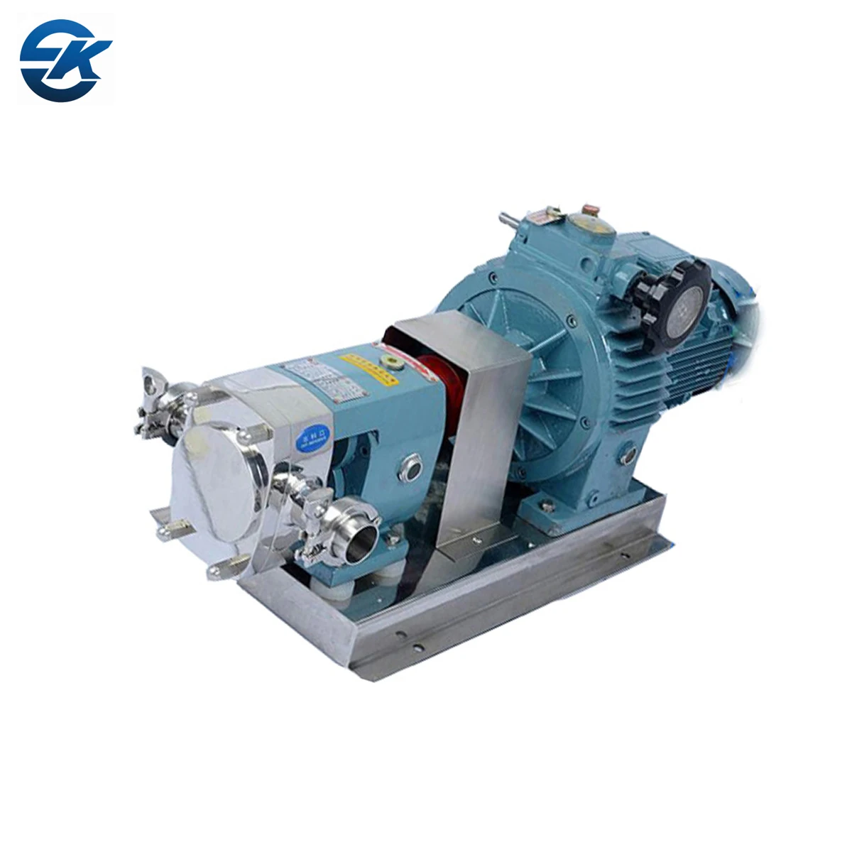 1.5KW High Viscosity Food Grade Stainless Steel 304 316L Sanitary Tri Clamp Oil Honey Rotary Lobe Pump