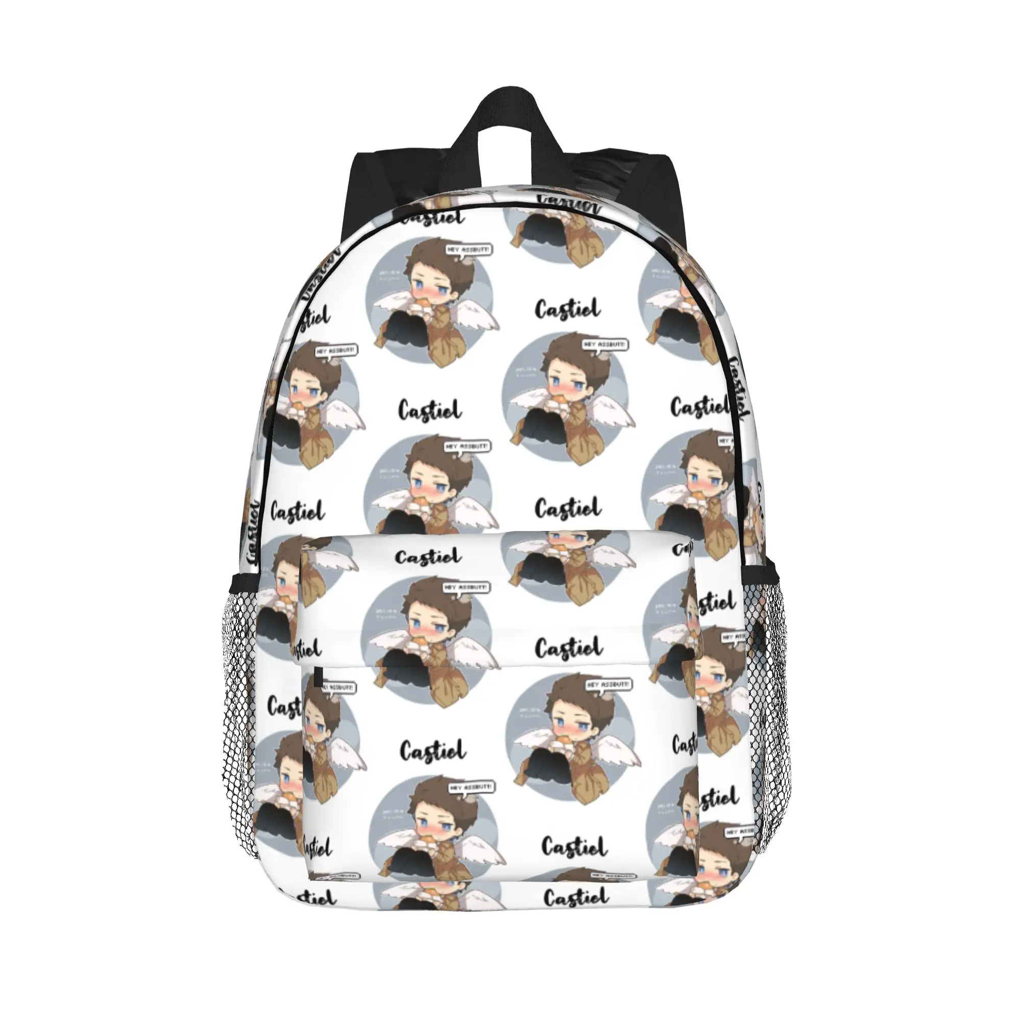 Castiel FBI Badge Backpack Hot Sale Daypack Large Capacity Boys Girls BookBag Shoulder Bags for Men Women School Bag