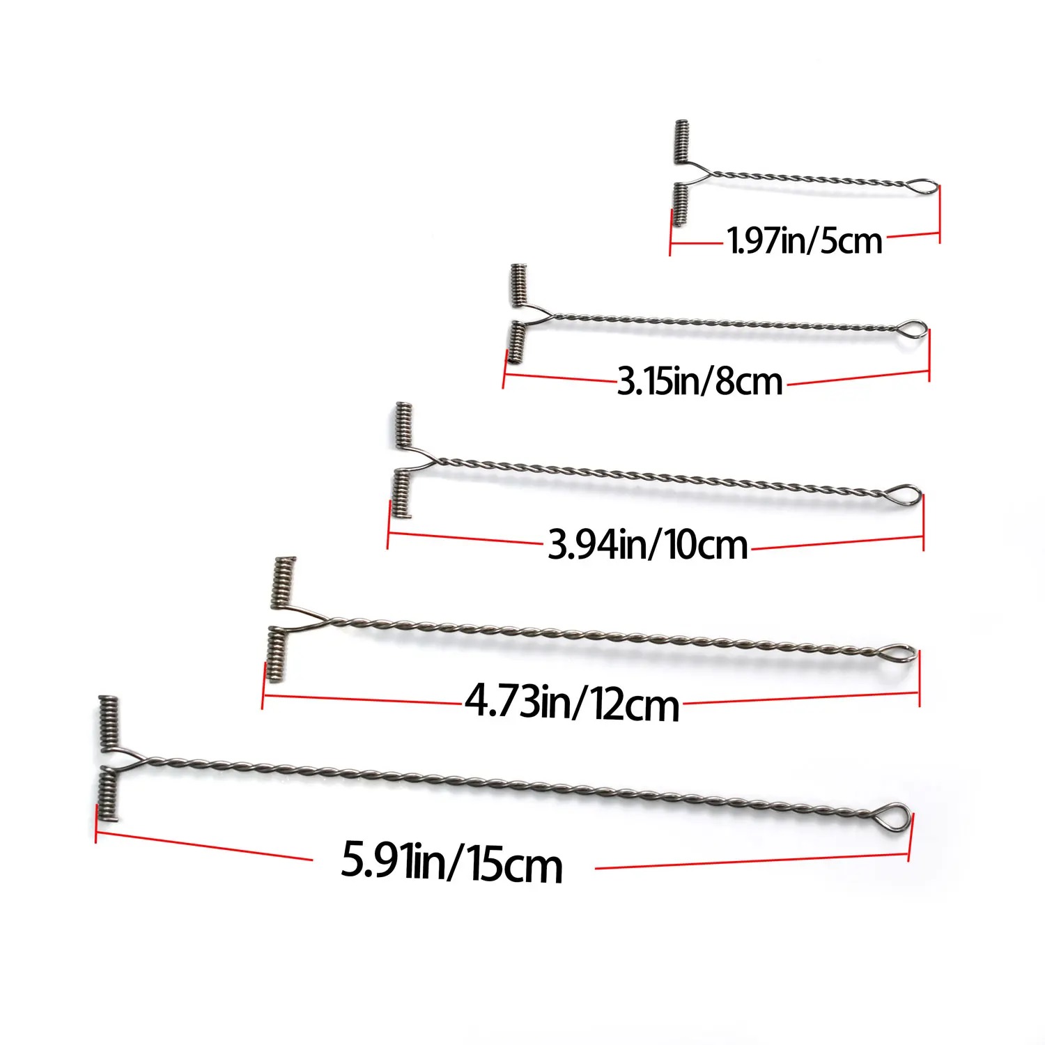 30Pcs Hängenden Ring T-Förmigen Anti-Tangle Edelstahl Halterung Angeln Balance Rigs Haken Angeln Draht Arm angelgerät – Detail 7