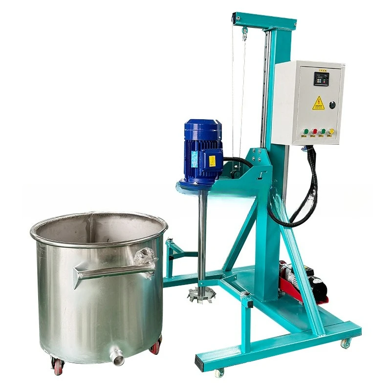 Small electric lifting high-speed laboratory disperser, paint coating floor paint mixing small disperser