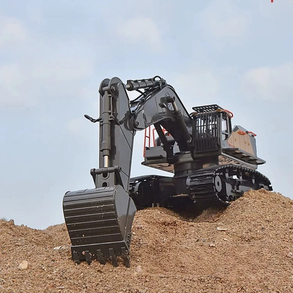

1/14 592 Remote Control Excavator 28-Channel Alloy Engineering Dump Truck Simulation Model Electric Excavator Toy Gift