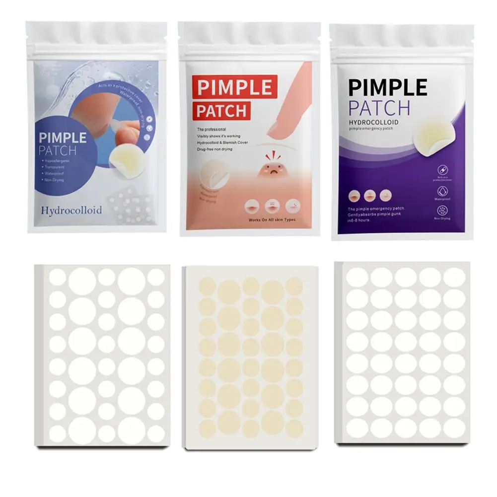Acne Pimple Patches Invisible Removal Pimple Anti-Acne Hydrocolloid Patches Spots Mark Concealer Waterproof Repair Sticker