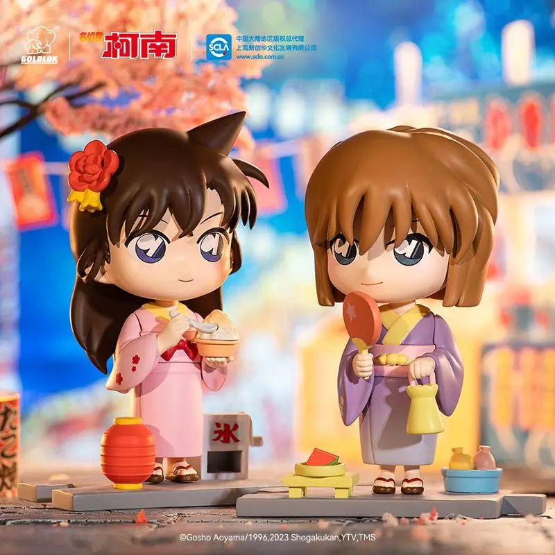 Detective Conan Garden Party Series Mysterious Blind Box Collection Anime Character Figure Desktop Ornaments Kids Gift