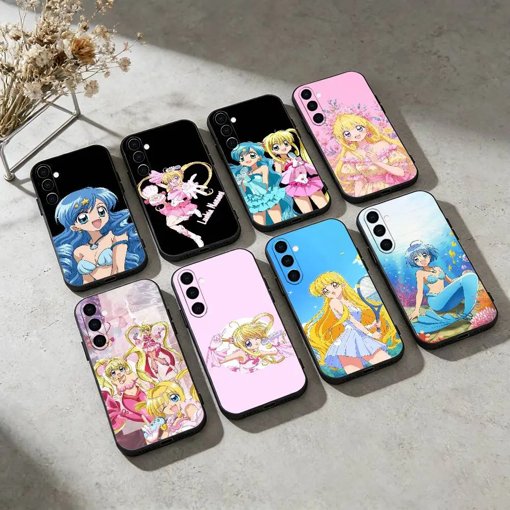 Mermaid Melody P-Pichi Pitch  Phone Case For Samsung GalaxyA13,21s,22,31,32,52,53,71,72,73,Soft Black Cover