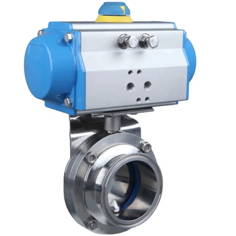 

Sanitary 25mm Pneumatic Actuator Triclamped Butterfly Valve