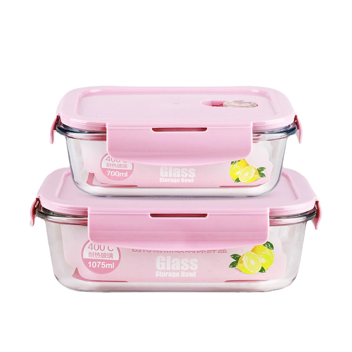 

Glass Lunch Box Microwaveable Dedicated for Heating Student Office Worker Lunch Box Grid Preservation Insulation Separated Bento