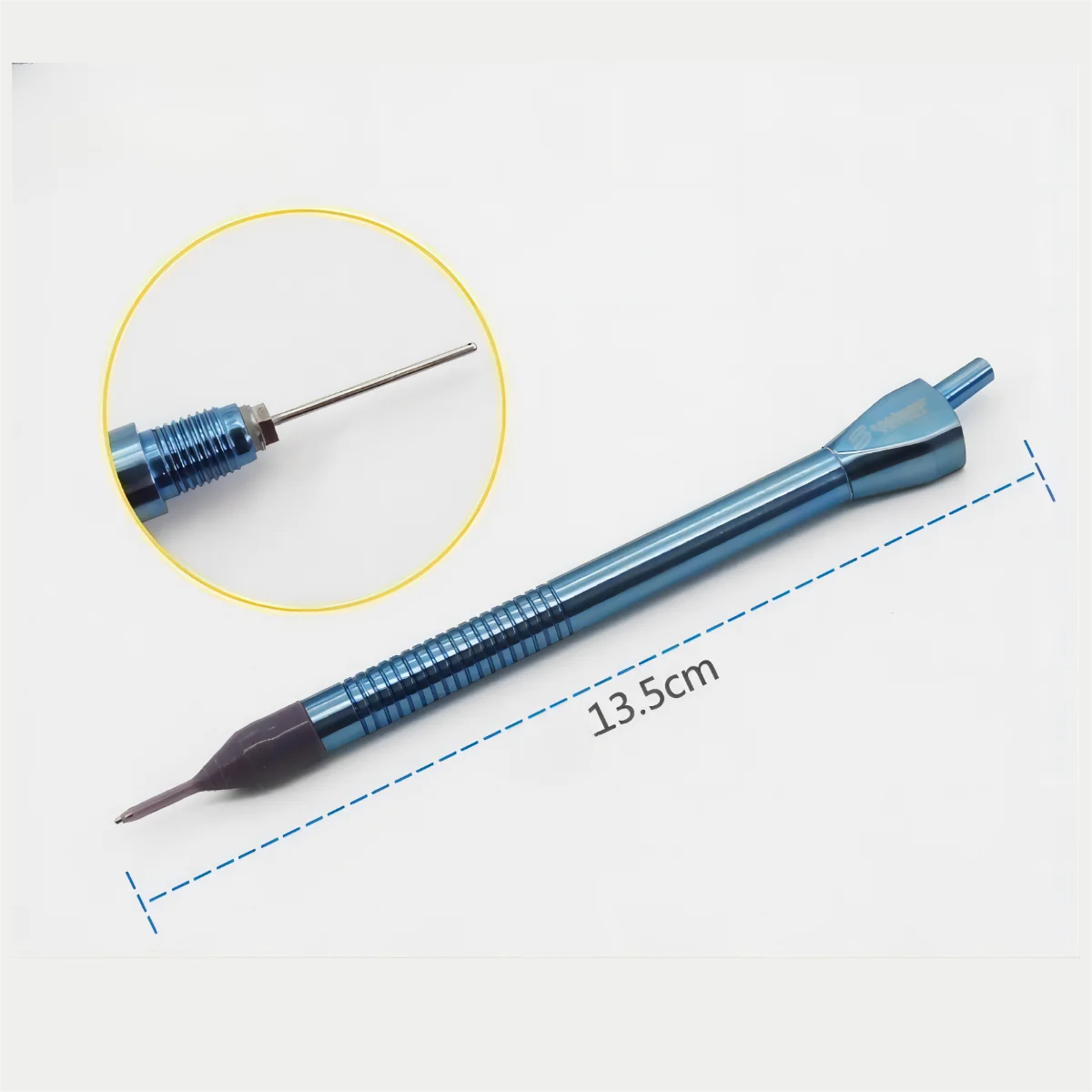 Phaco Handle Titanium Phacoemulsification I/A handpiece for Ophthalmology straight/curved/angled tip with sleeve