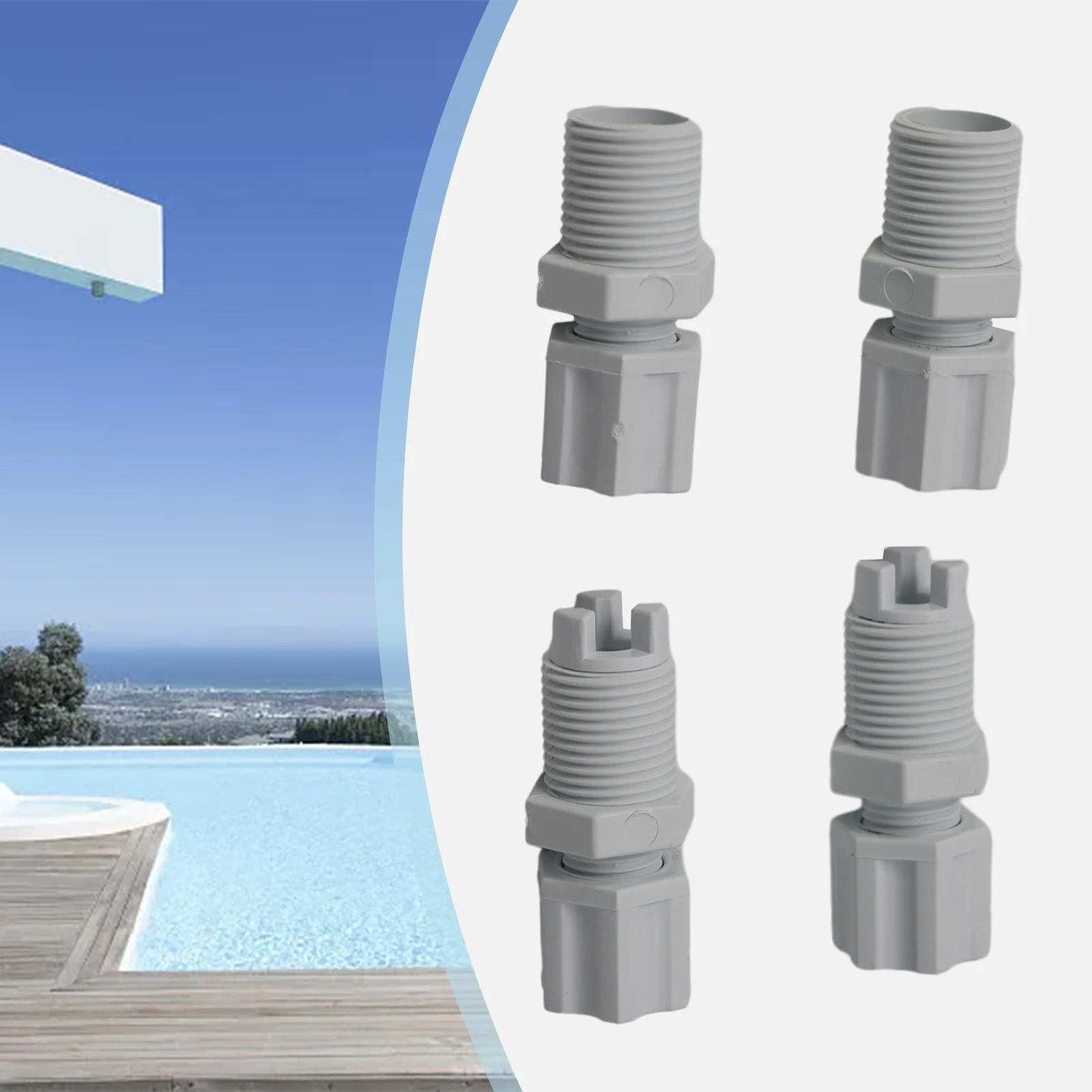 Long Lasting CLX220EA Inlet Fitting for Hayward CL220 Chlorinator Check Valve Compression Nut Extended Durability