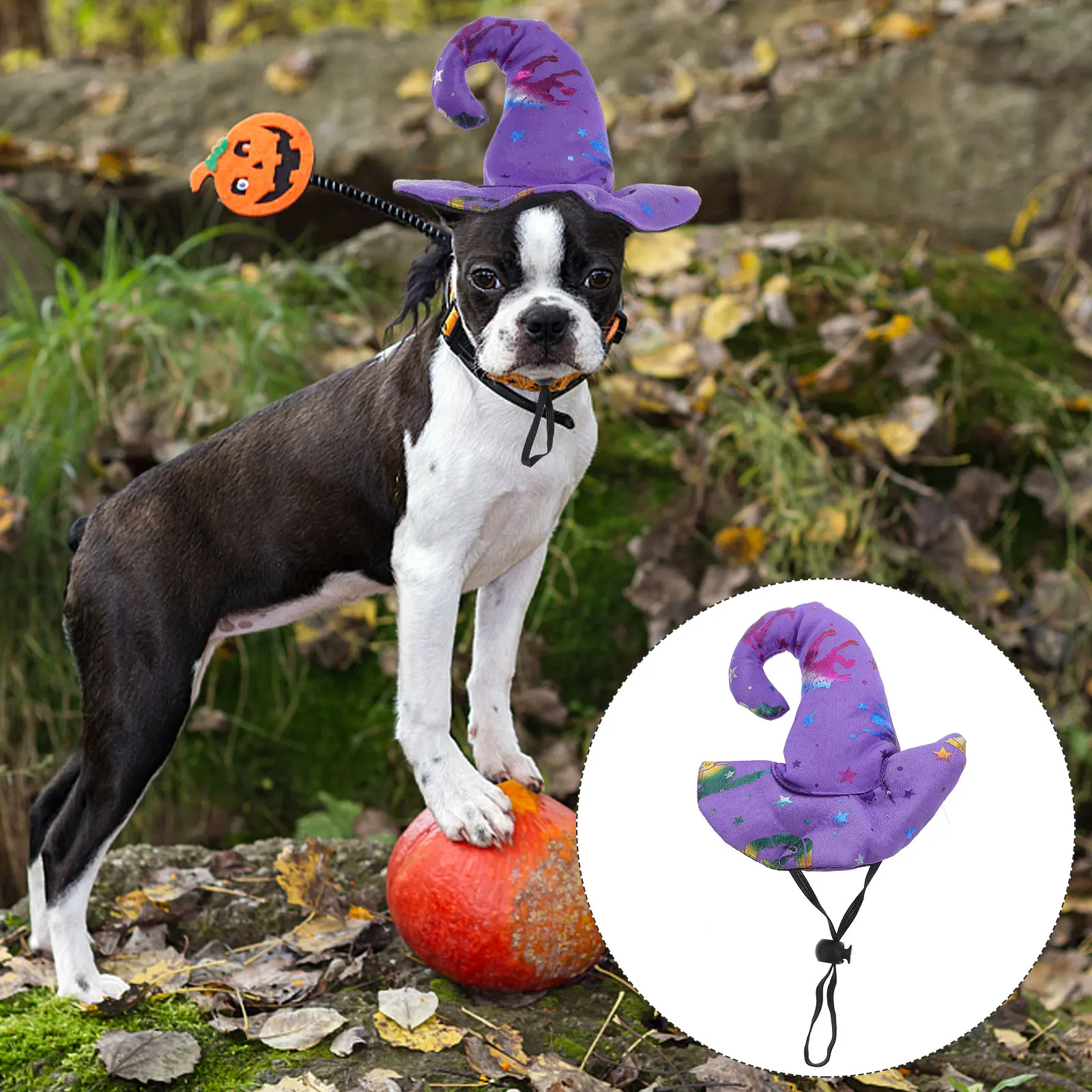 

Pet Hat Halloween Cat Decor Prop Has Cosplay Dog Costume Accessory Propeller Decorative Cap