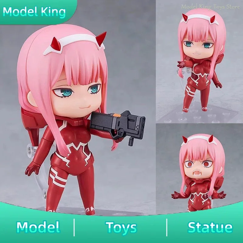 10cm DARLING in the FRANXX Anime Figures Zero Two Figures Cute Figurine PVC Statue Collectible Model Desk Decoration Toys Gifts