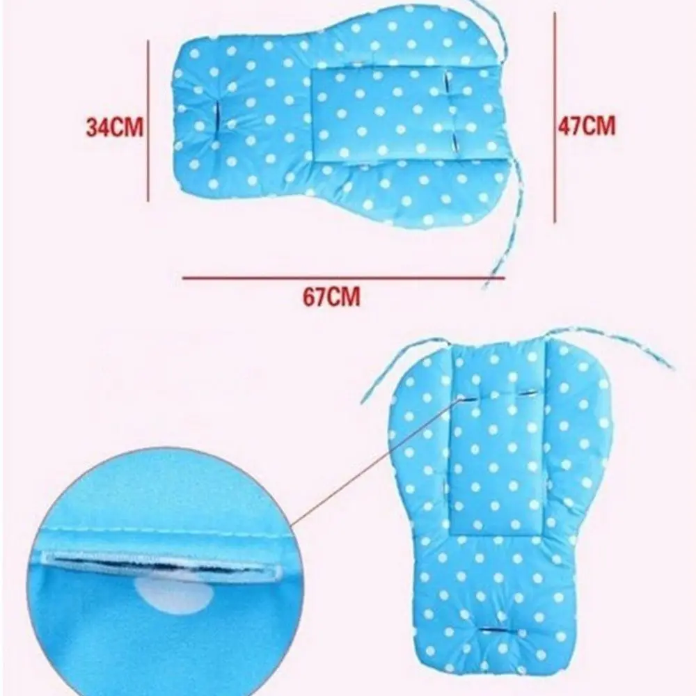 Protector Thick Chair Pad Dot Liner High Chair Cotton Baby Warmer Stroller Cushion Stroller Accessories Cotton Mat Stroller Mat