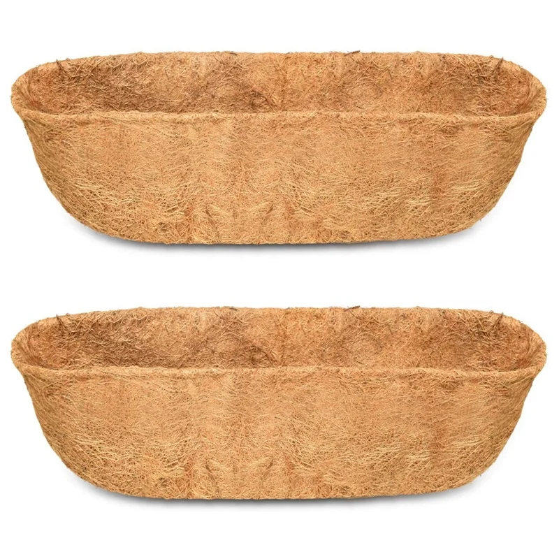 Coco Pads for Growers Natural Coconut Coir Flower Pots Garden Flower and Vegetable Pots Suitable for Window Flower Boxes