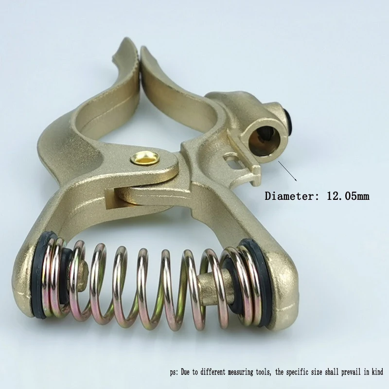 Brass Ground Clip MIG MMA TIG Plasma Immersion Ground Cable Holder Forged Heavy Duty G Type Weld Ground Clip 500A