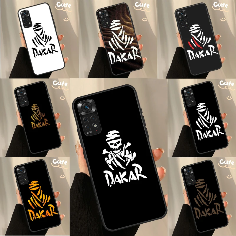 Rally Dakar Logo Case For Xiaomi Redmi Note 10 11 8 9 12 Pro Redmi Note 12S 11S 10S 9S 9C 10C 10A 12C Coque