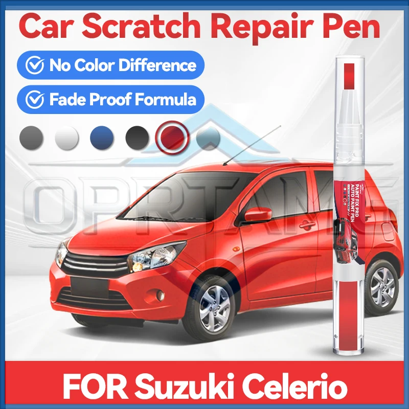 

Карандаш для подкраски колесных дисков, ручка для ремонта автомобильной краски, для SUZUKI CELERIO 2008-2025, аксессуары для ремонта царапин, белый ZHJ, черный