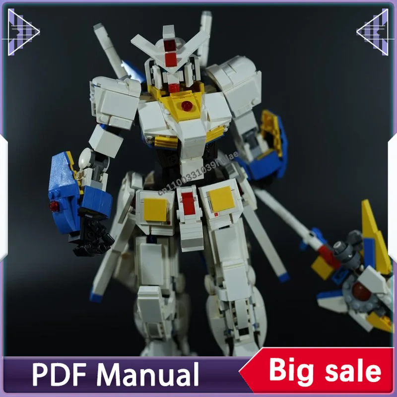 ชุดตัวต่อบล็อก ฟิกเกอร์หุ่นยนต์ปีศาจขาว อุปกรณ์เสริมตกแต่ง ของเล่นตัวต่อสำหรับผู้ใหญ่ ของตกแต่ง ของขวัญคริสต์มาส