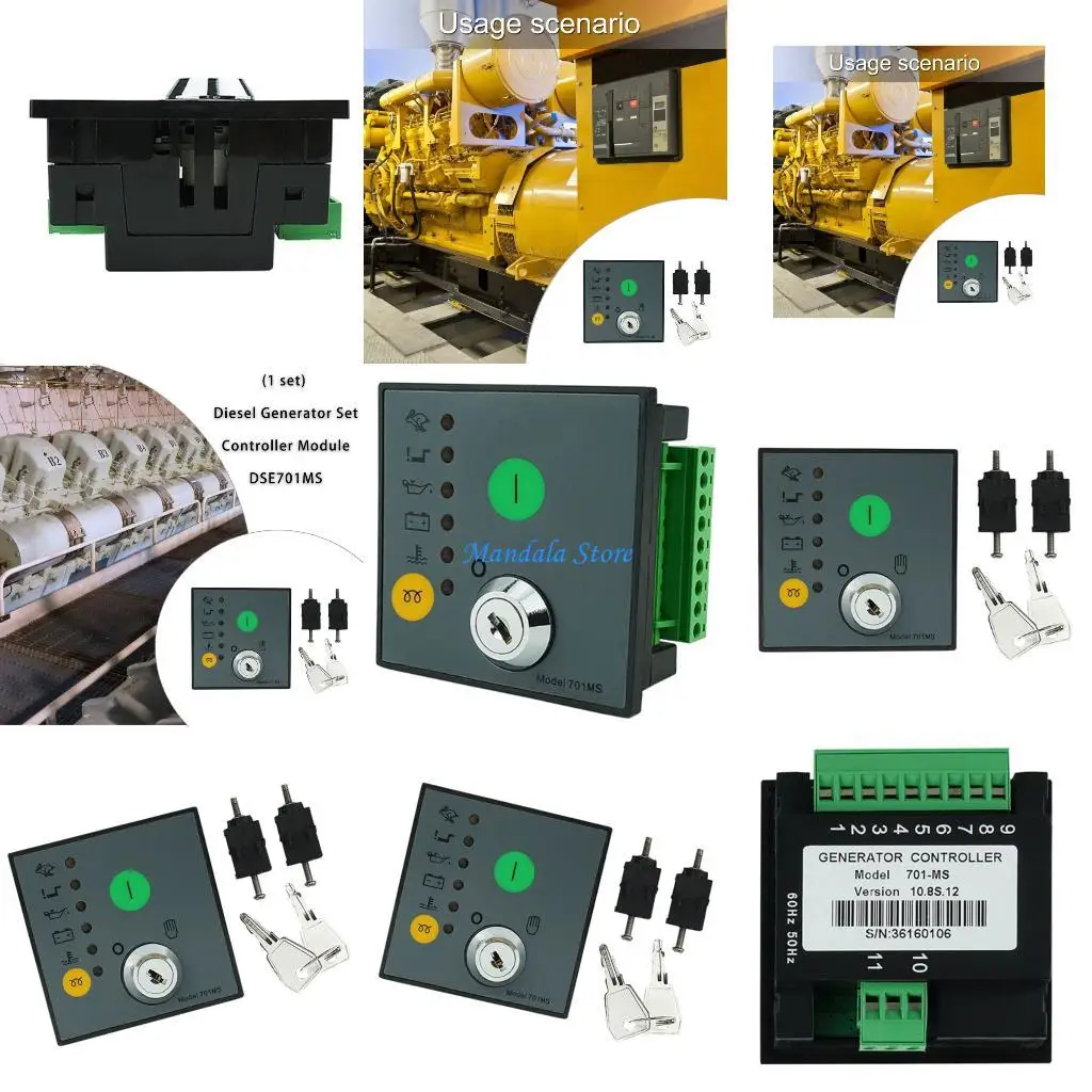 

U2JC DSE701MS Diesels Generator Controller Module Replacement Generator Control Module Manual Start Panel Easy to Install