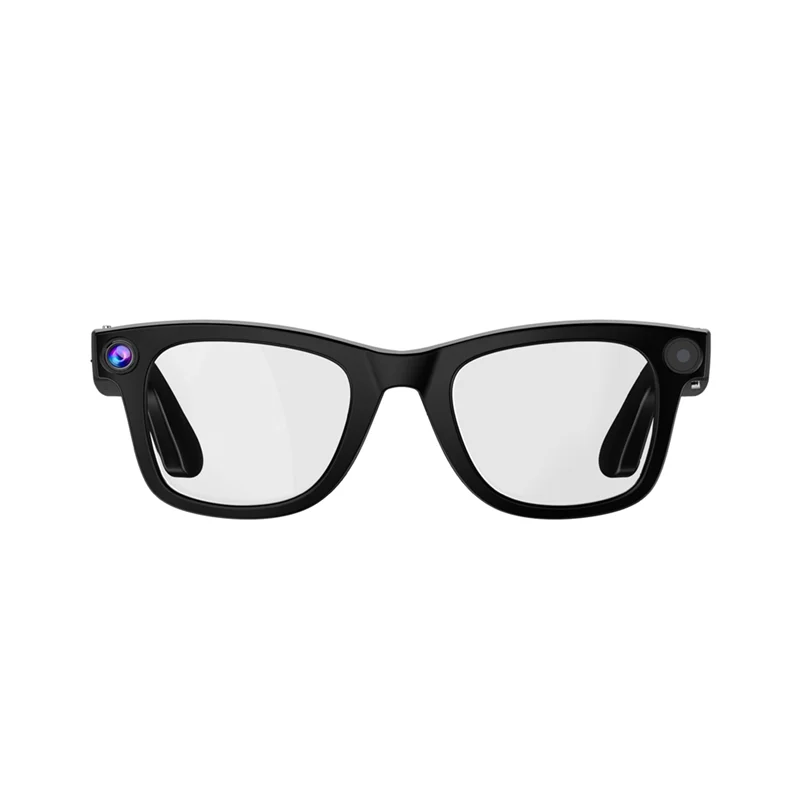 Solid Fashion Smart Glasses AI Camera 8MP IP65 Bluetooth Call Playing Music Smart Glasses Identify Pictures Use Chatgpt
