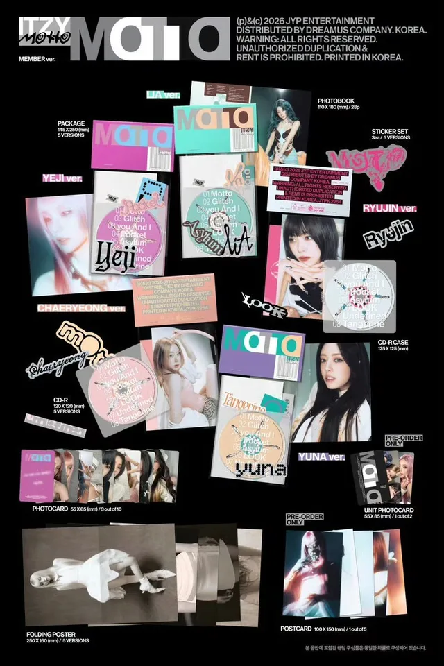 ITZY Motto 12th Mini Album, Korean Official Preorder, Photobook