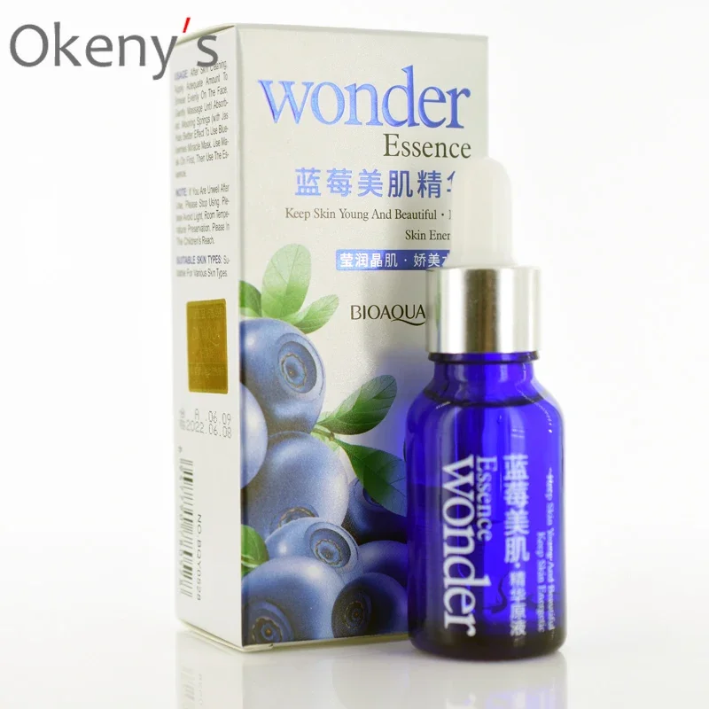 

BIOAQUA Blueberry Wonder Essence Serum Face Lifting Moisturizing, Whitening, Anti-aging Serum of Youth Organic Charm Liquid Care