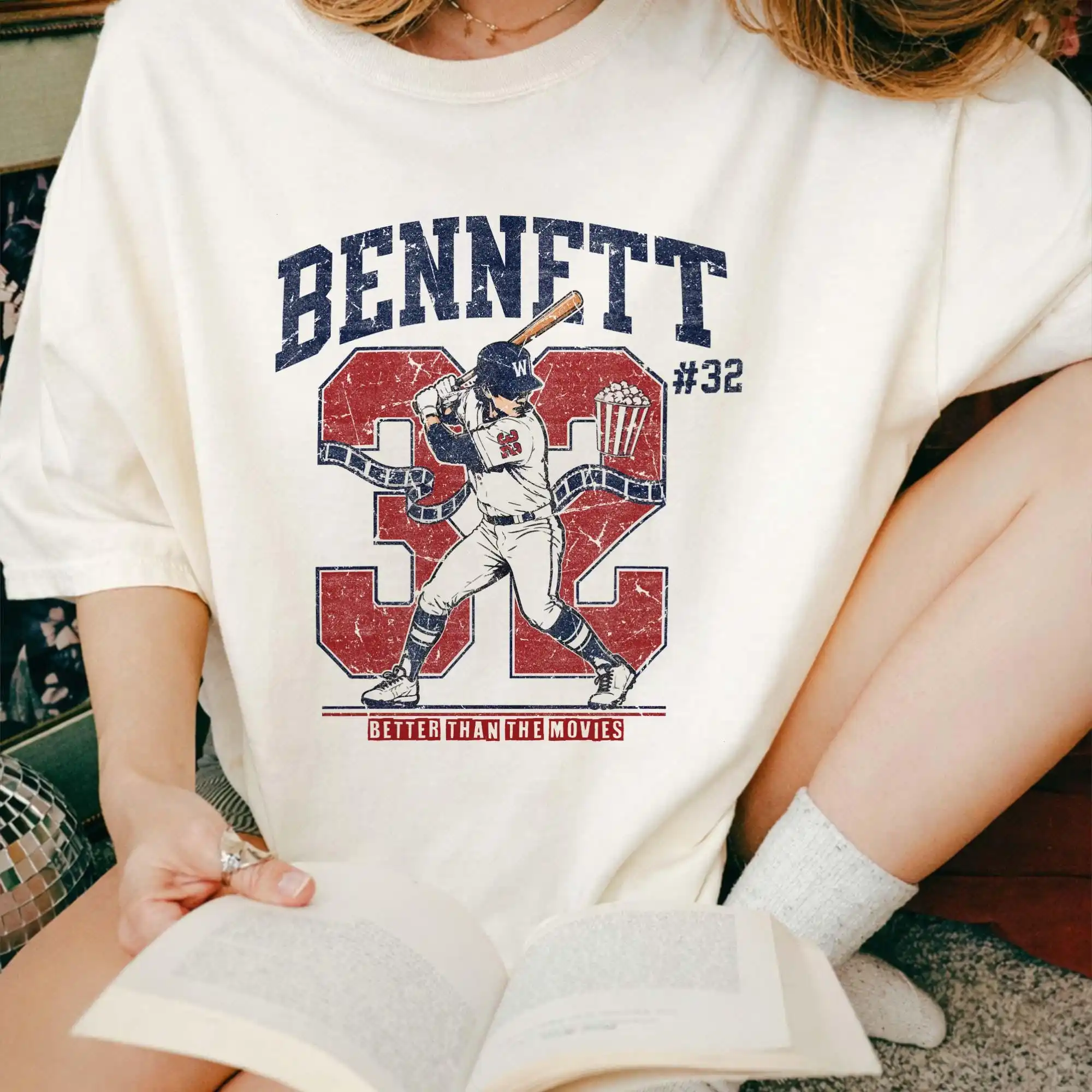 Wes Bennett Shirt, #32 Better Than The Movies, Lynn Painter Book Tee T-shirt Gift