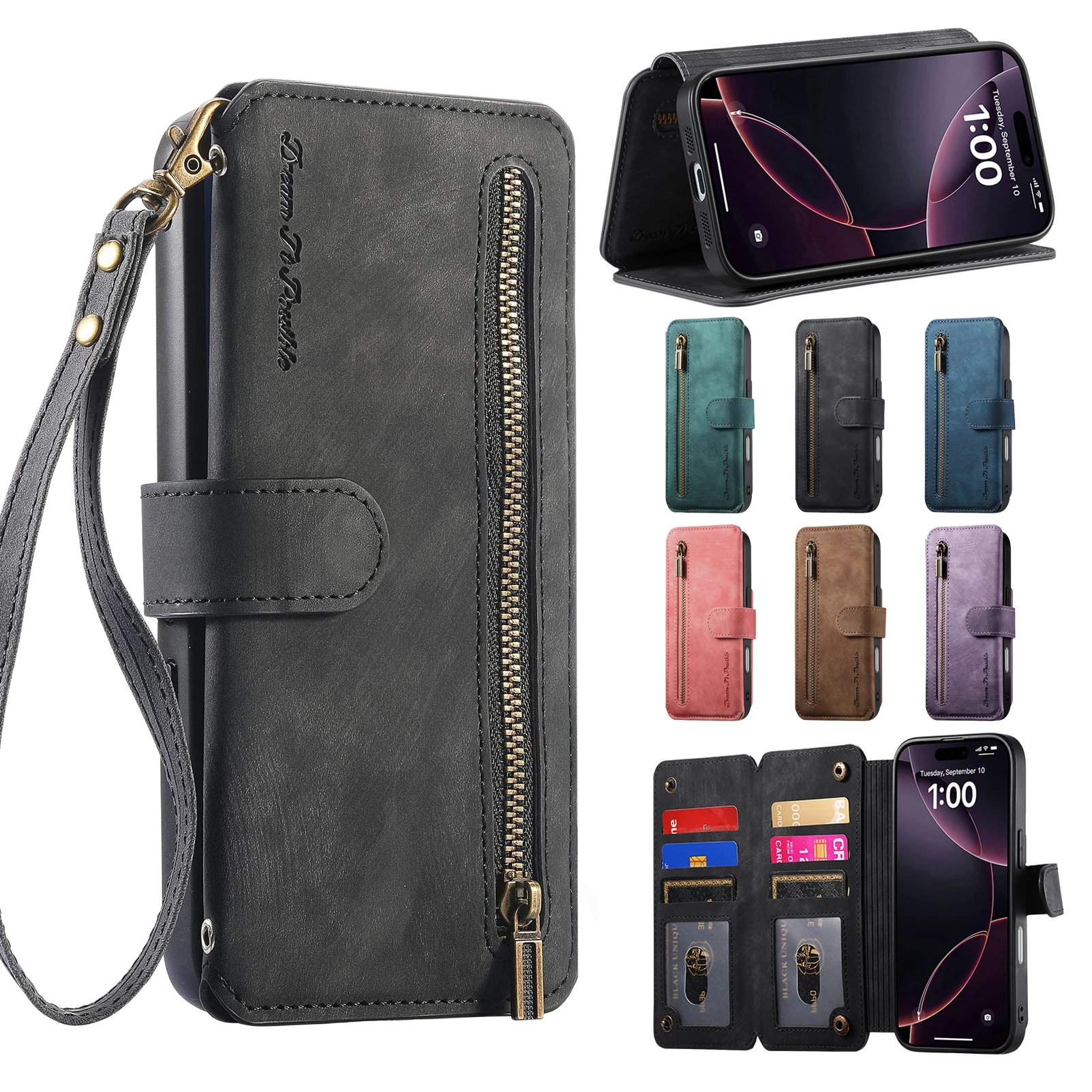 7 Card Zip Phone Ca… - image