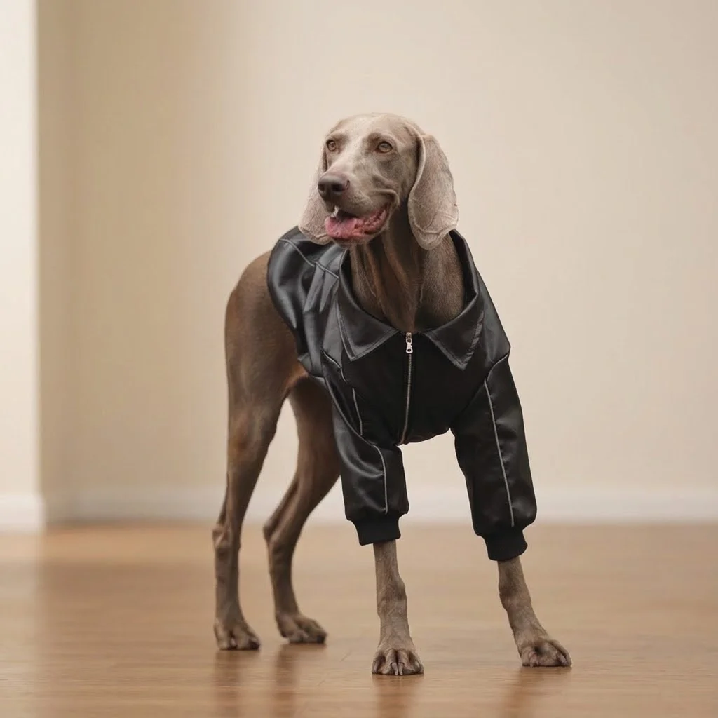 الشتاء سميكة يندبروف الكلب سترة جلدية سوداء الكلب معطف الشتاء لسلالات متوسطة كبيرة لابرادور الذهبي المسترد سامويد #1