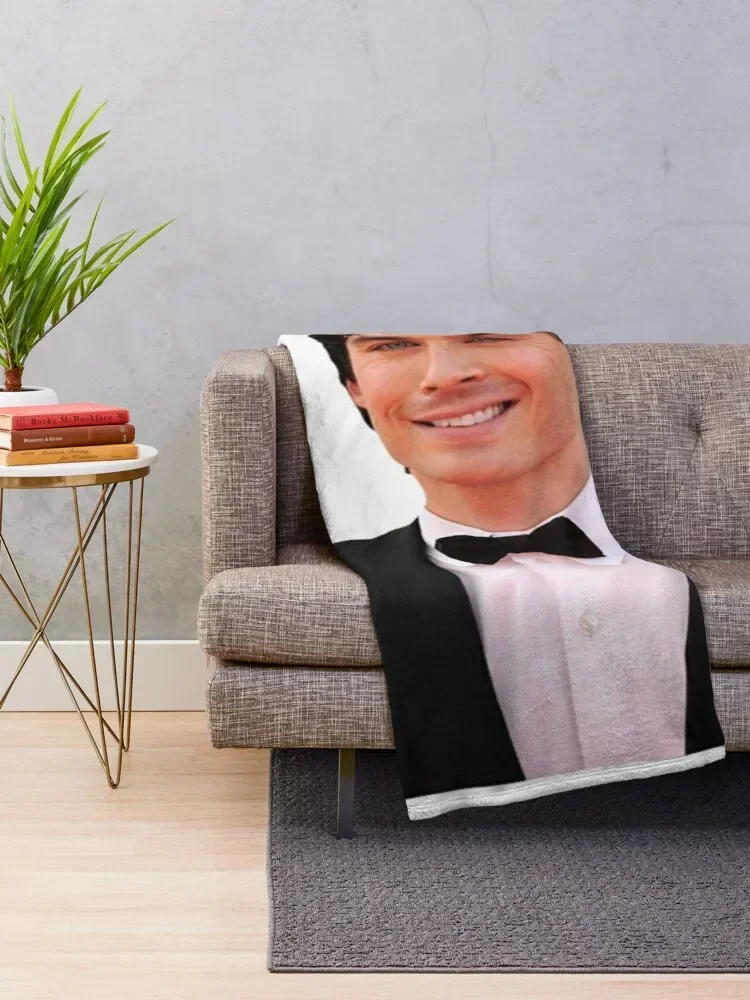 Ian Somerhalder (aka Damon Salvator) Throw Blanket Stuffeds Tourist Soft Plaid Blankets Sofas Of Decoration Blankets