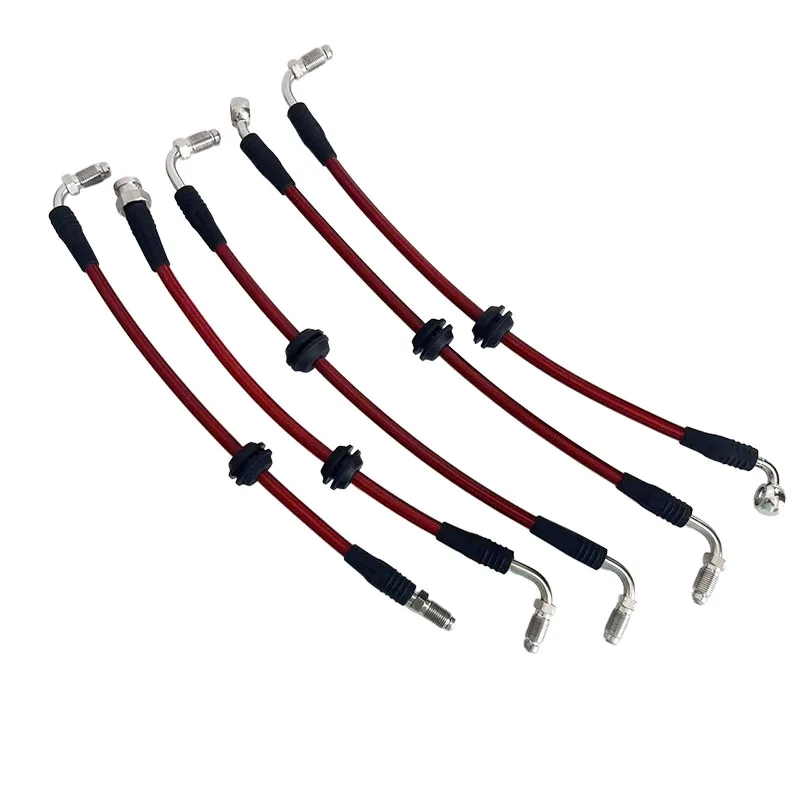 

Modified Motorcycle Hydraulic Brake Hose Cars Racing Brake Clutch Oil Pipe Male M10X1 AN3 Low Expansion High Pressure Oil Hose