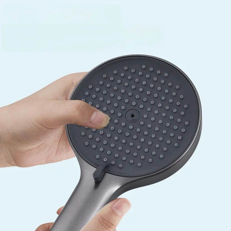 High Pressure Handheld Shower Head with One Button Stop Feature - Water Saving Bathroom Accessory Set