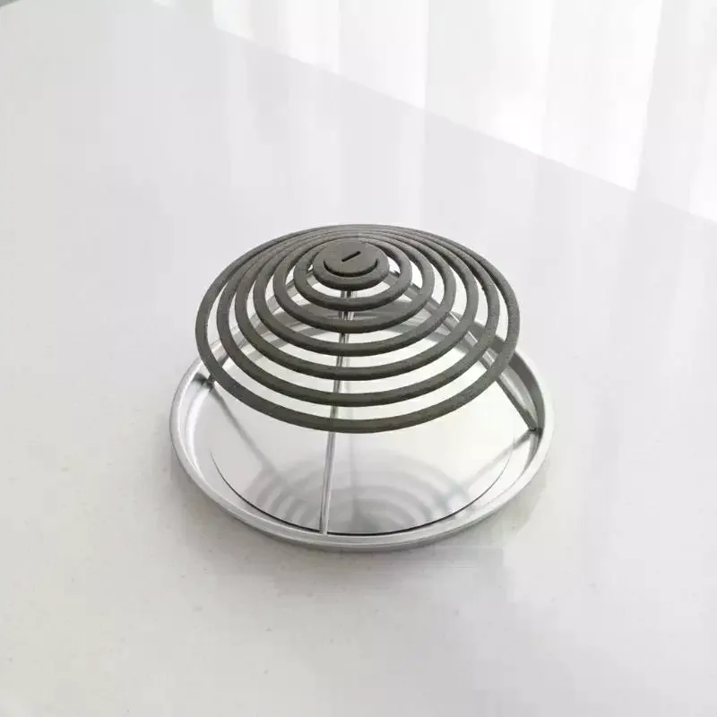 2/5pcs Metal Mosquito Coil Holder With Ash Catcher Tray And Stable Support Frame Perfect For Home Patio Outdoor Camping