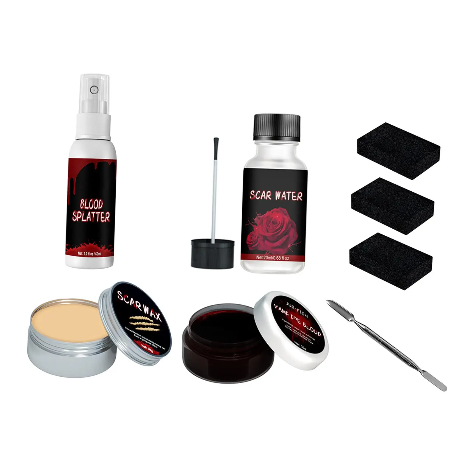 Professional Skin Wax Face Painting Scars Wax Special Effects Halloween Makeup for Stage Fancy Dress Costume Party Cosplay