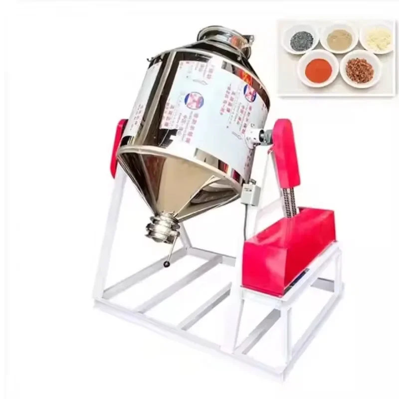 

Stainless Steel Mixing Mixer Spice Seasoning Pepper Dough Powder Mixing Machine Herbs and Starch Powder Food Dry Powder Mixer
