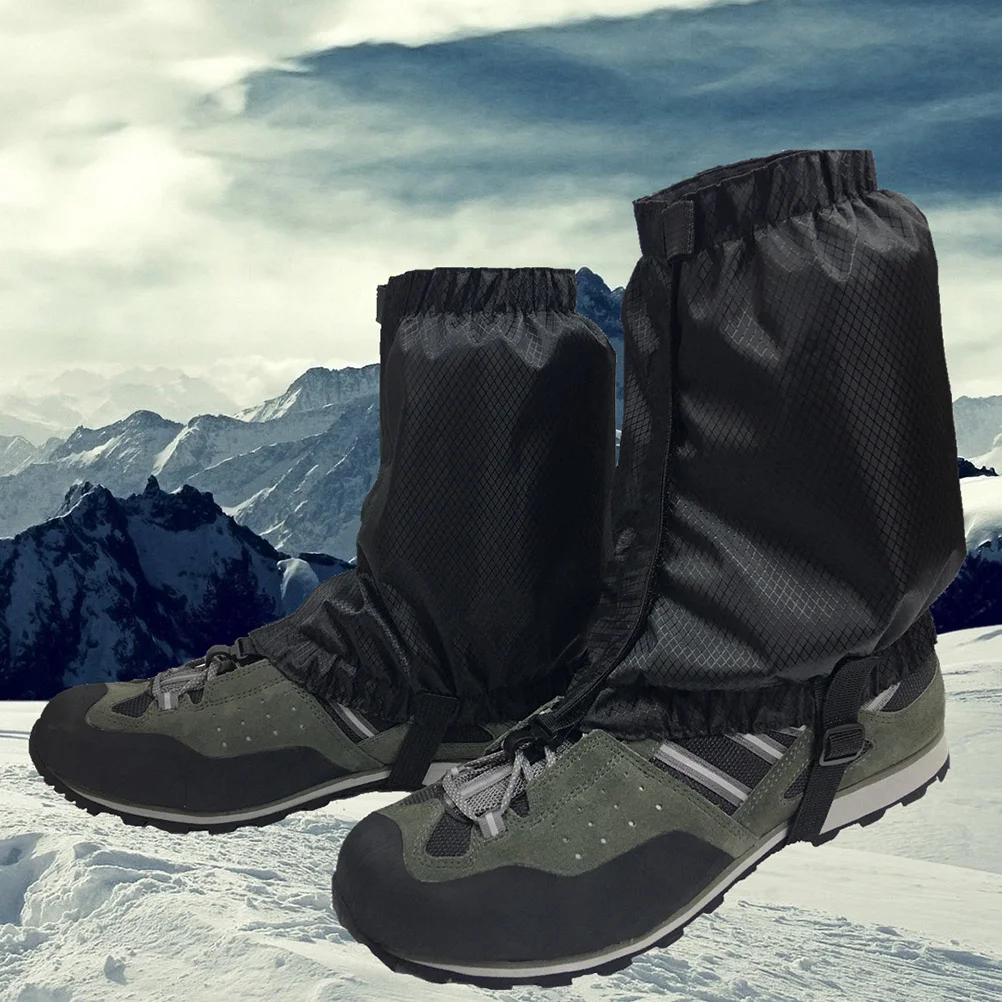 

Leg Gaiter Cover Men's Snow Boots Waterproof Walking Black Women's Snowshoes for