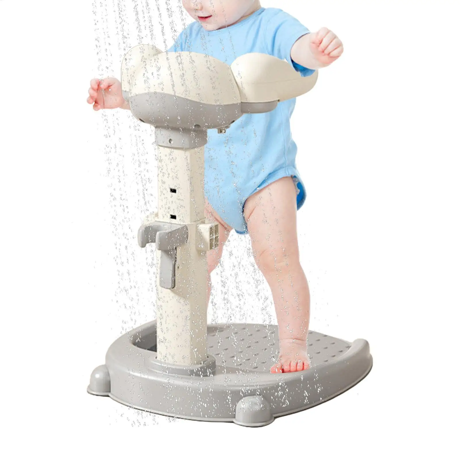 Baby Standing Shower Stand Baby Shower Standing Support Anti-Slip Baby Shower Standing Support Toddler Bathtub Wash Seat