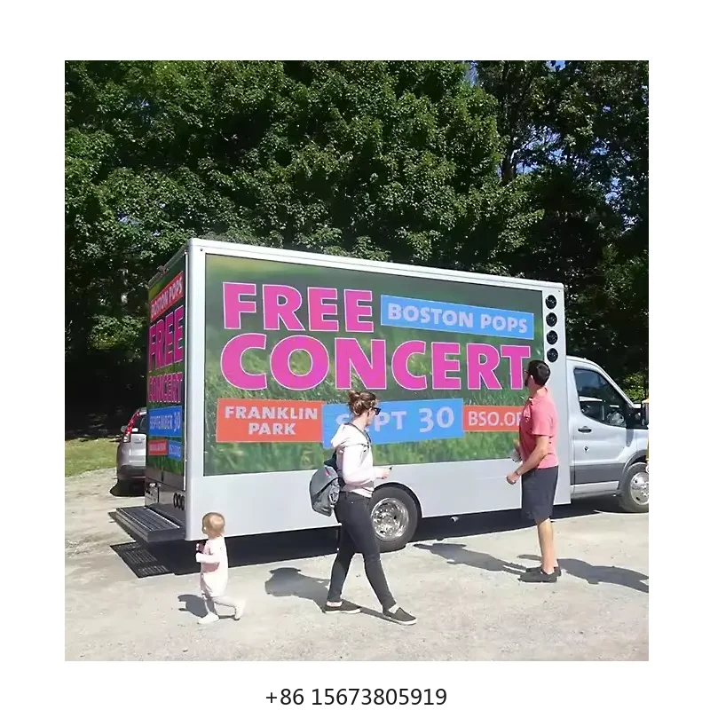 

Custom Digital Commercial Advertising Big Pantallas Para Carro Panel Truck Mobile Billboard LED Screen for Van Vehicle Car