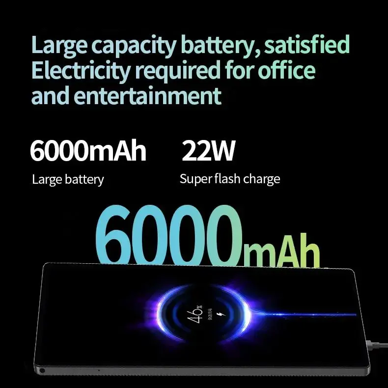 Tablet BDF de 10,1 polegadas Android 13 6 (3 + 3) GB RAM 128 GB ROM Câmera dupla Cartão SIM duplo suporta aprendizagem escritório 5000mAh Battey PC