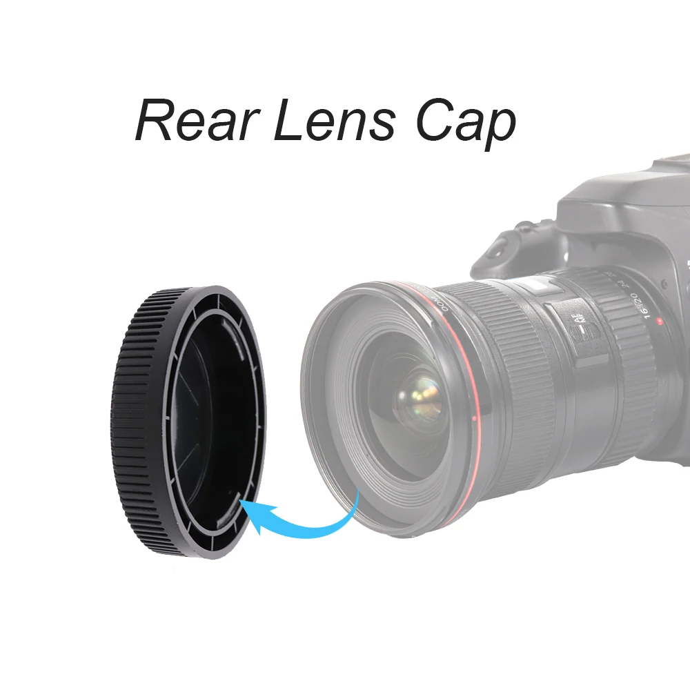 LinGo Rear Lens Cap Cover For Micro M4/3 For OM EPL/EPM &PNS GX/GF  Mount Black Camera Accessories Replacement