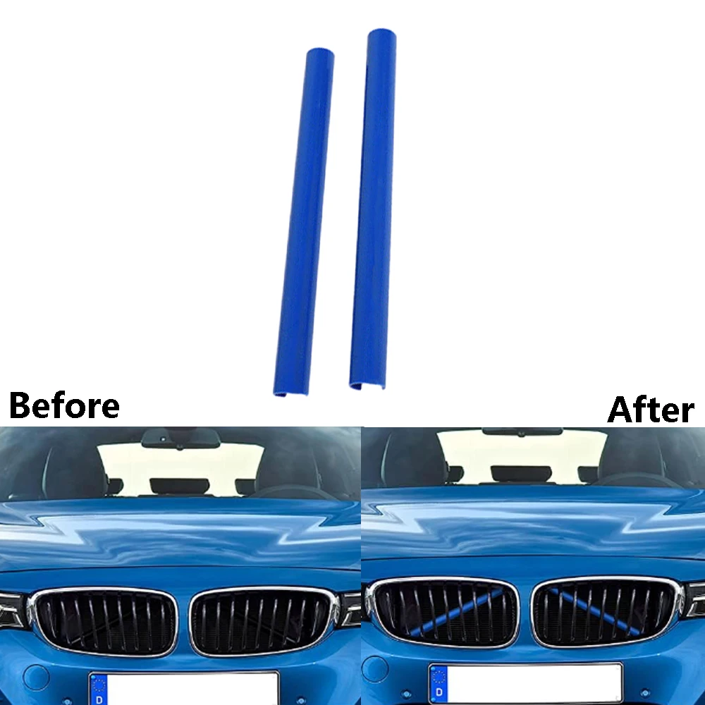 2Pcs Car Front Grille Trim Strips For BMW F20 F30 F21 F22 F23 F31 F32 F33 F34 F36 F40 F44 Car Styling Decoration Accessories