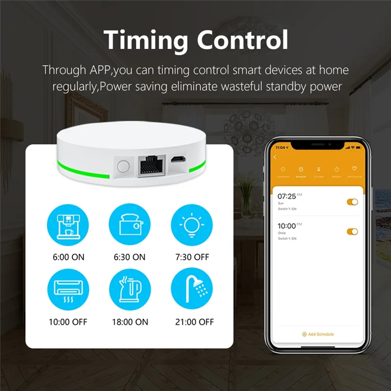 Tuya Zigbee 3.0 Gateway Hub Network Wire Smart Home Bridge جهاز التحكم عن بعد لـ Alexa Google