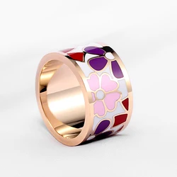 New listing chain.scarves buckle of gold color preserving High-grade enamel decoration The original single foreign trade ring