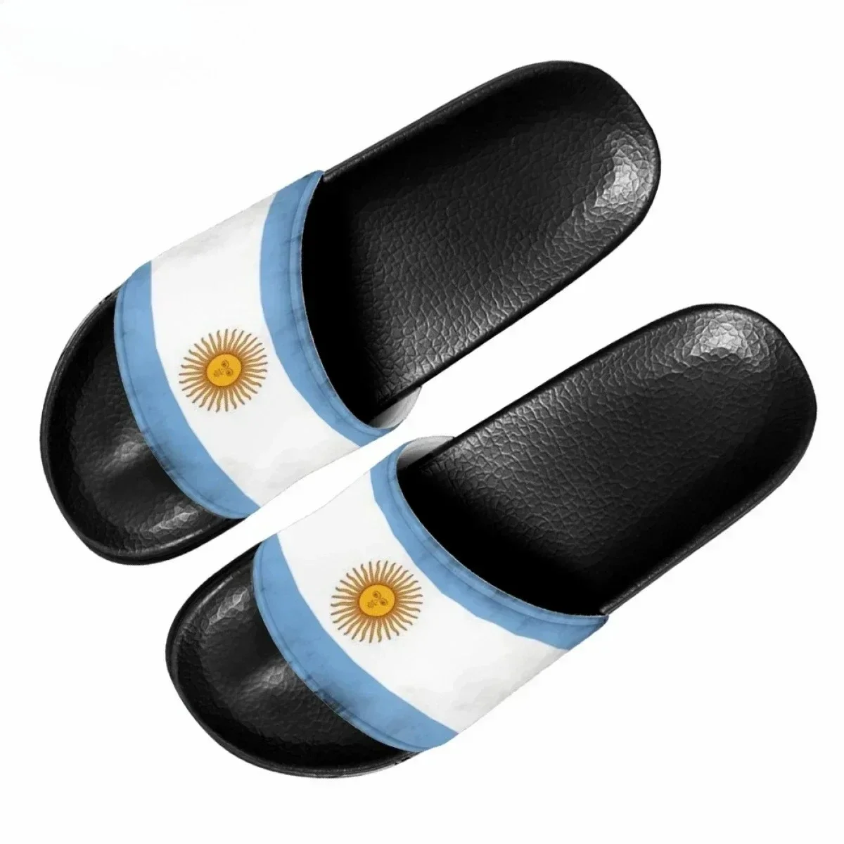 

Fashion Women's Casual Flat Sandals Argentine Flag Art Design Hot Indoor Non-slip Couple Slippers Beach Slippers