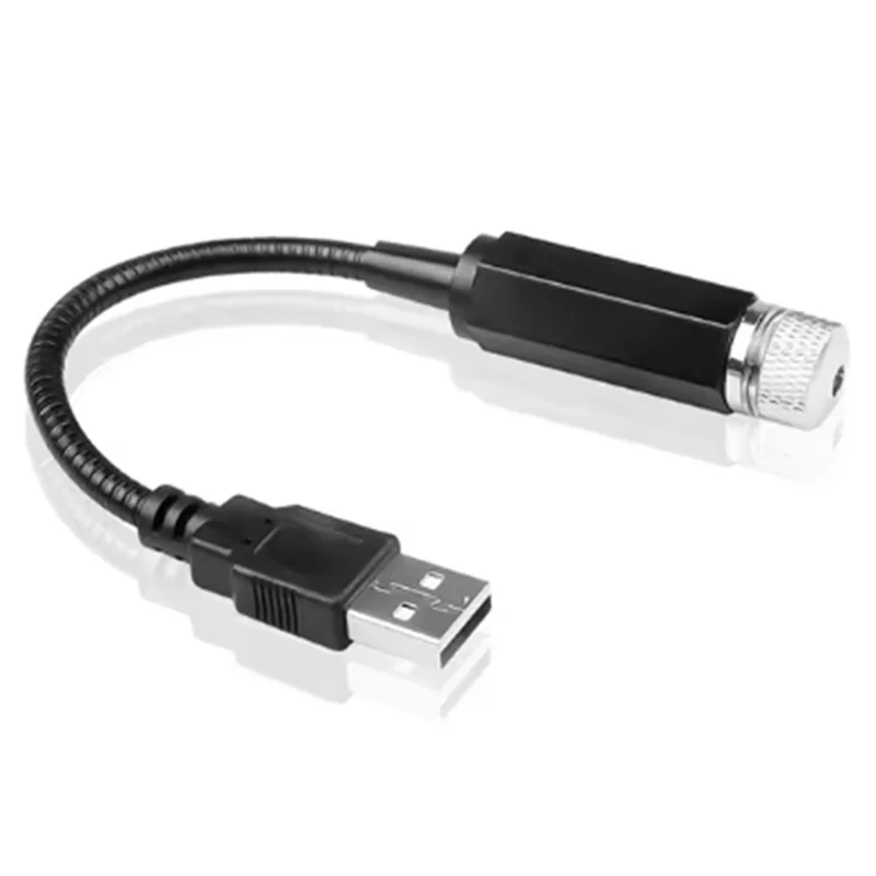 ABJI-Mini LED سقف السيارة ستار ليلة كشاف ضوئي جو غالاكسي مصباح USB ديكور للسيارات سقف غرفة ديكور السقف